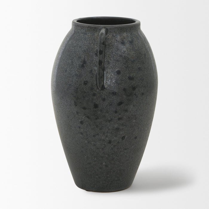 Kora Medium Dark Metallic Double Ear Vase
