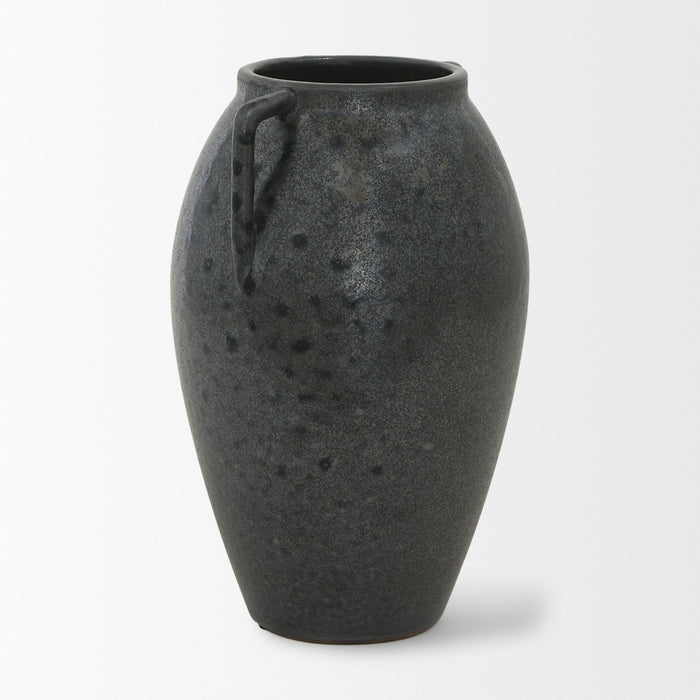 Kora Medium Dark Metallic Double Ear Vase