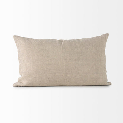 Lacey 13 x 21 Beige/White Decorative Pillow Cover