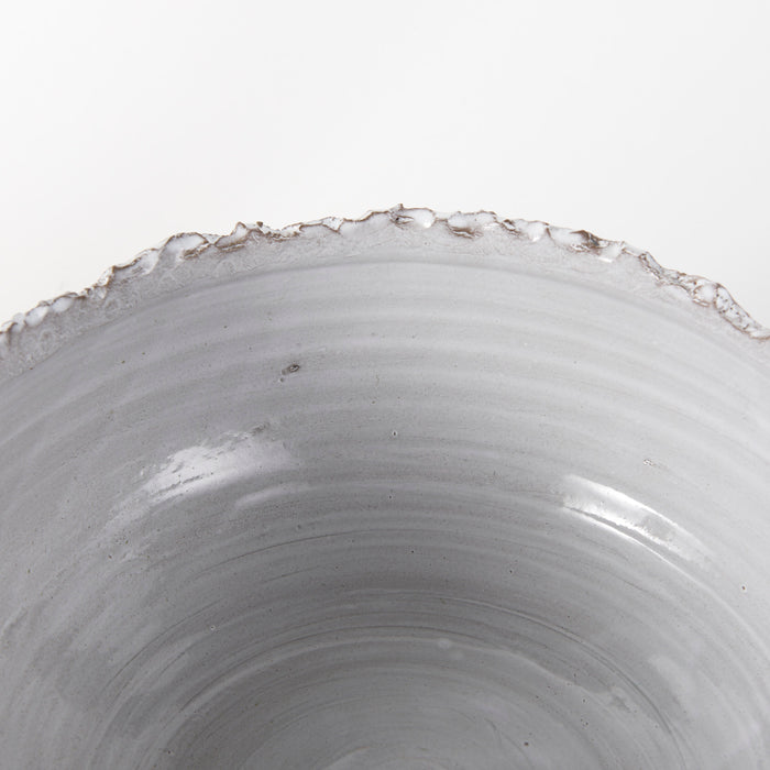 Larsen 13L x 13W White Ceramic Large Decorative Bowl