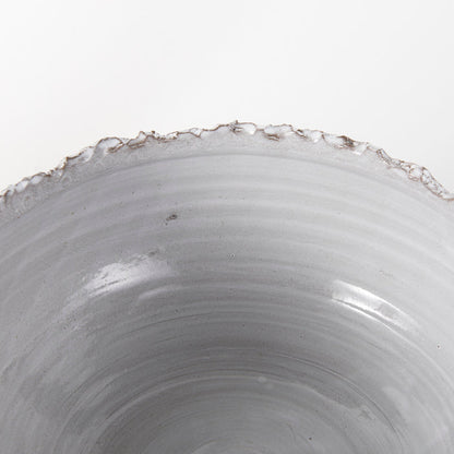 Larsen 13L x 13W White Ceramic Large Decorative Bowl