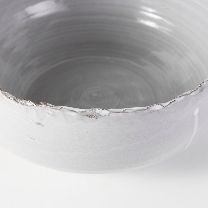 Larsen 13L x 13W White Ceramic Large Decorative Bowl