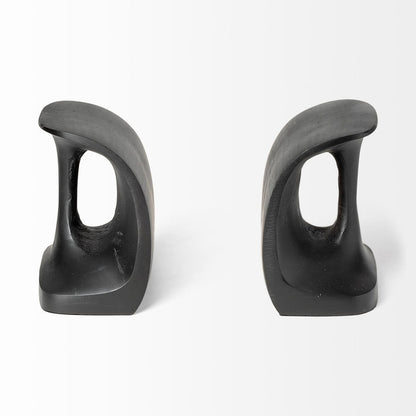 Last Cobbler's (Set of 2) 8L x 6W Black Shoemaker Tool Bookends