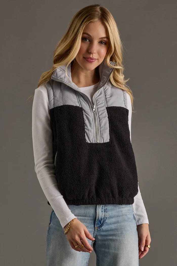 Light Grey & Black Vest