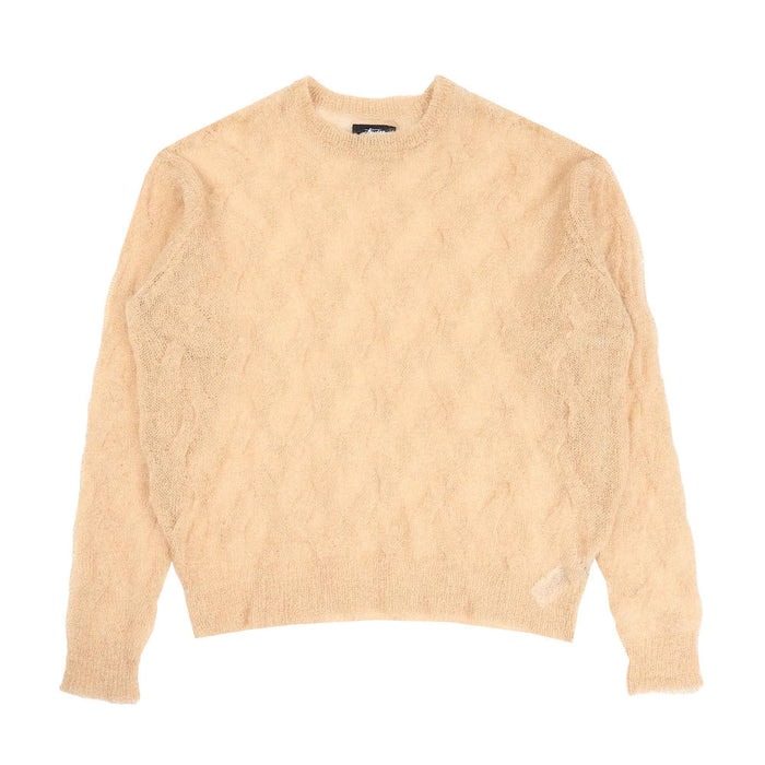 LOOSE KNIT CROSS CABLE