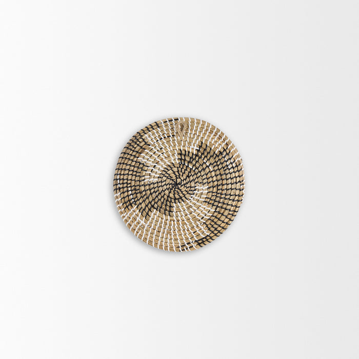 Luna 12.0L x 12.0W x 2.0H Light Brown Seagrass Round Wall Hanging Plate
