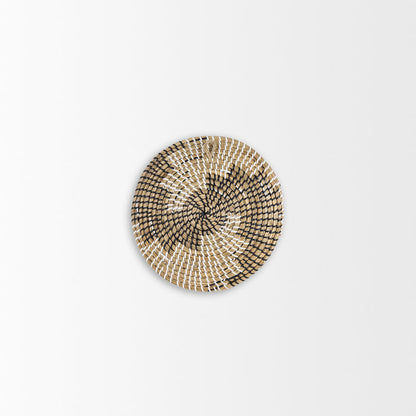Luna 12.0L x 12.0W x 2.0H Light Brown Seagrass Round Wall Hanging Plate