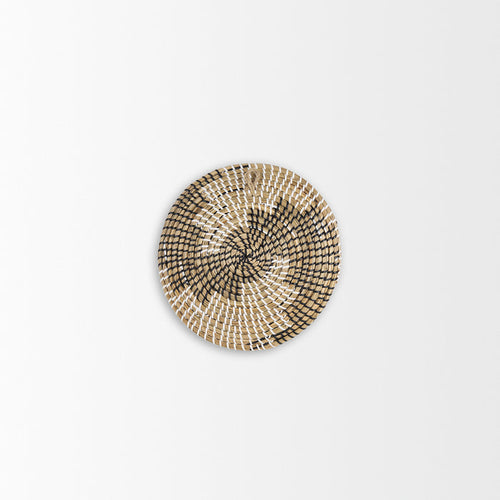 Luna 12.0L x 12.0W x 2.0H Light Brown Seagrass Round Wall Hanging Plate