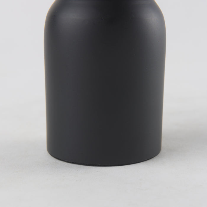 Malta Small Black Metal Candle Holder