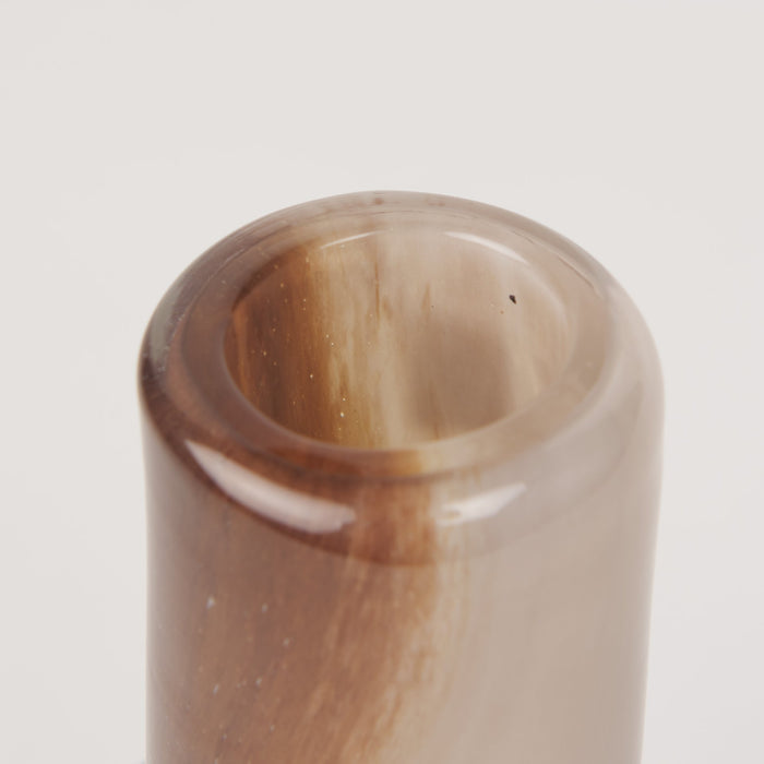 Marans Short Amber Multi-Color Glass Vase