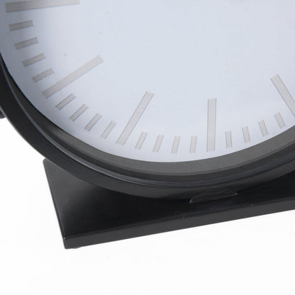 Marian 11.0L x 3.1W x 11.0H Black Studded Round Table Clock