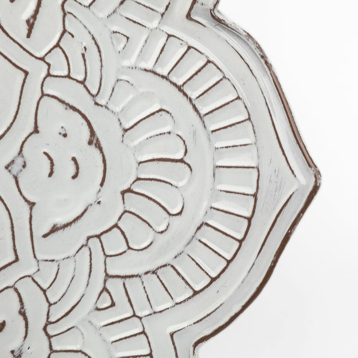 Miranda Set of 2 Stamped Metal Lotus Flower Wall Decor