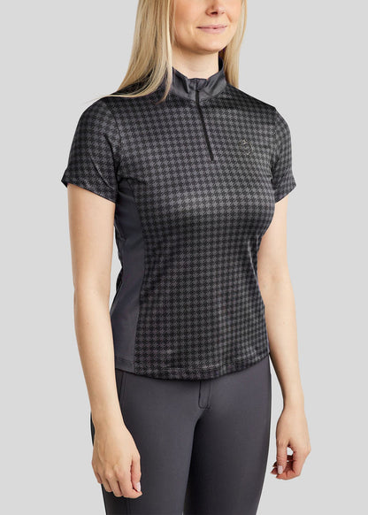 MoHannah Houndstooth SS Polo