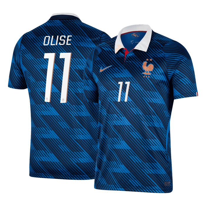 OLISE #11 France Home Soccer Jersey World Cup 2026