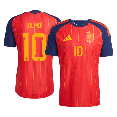 OLMO #10 Spain Home Player Version Jersey World Cup 2026