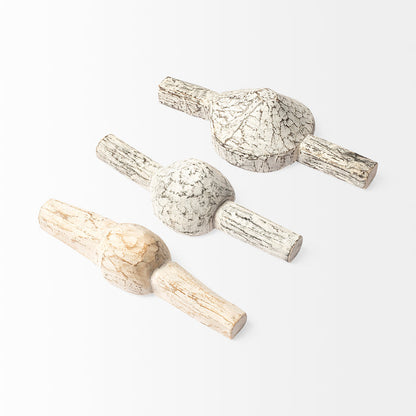Oro (Set of 3) White Tribal Inspired Measuring Cups