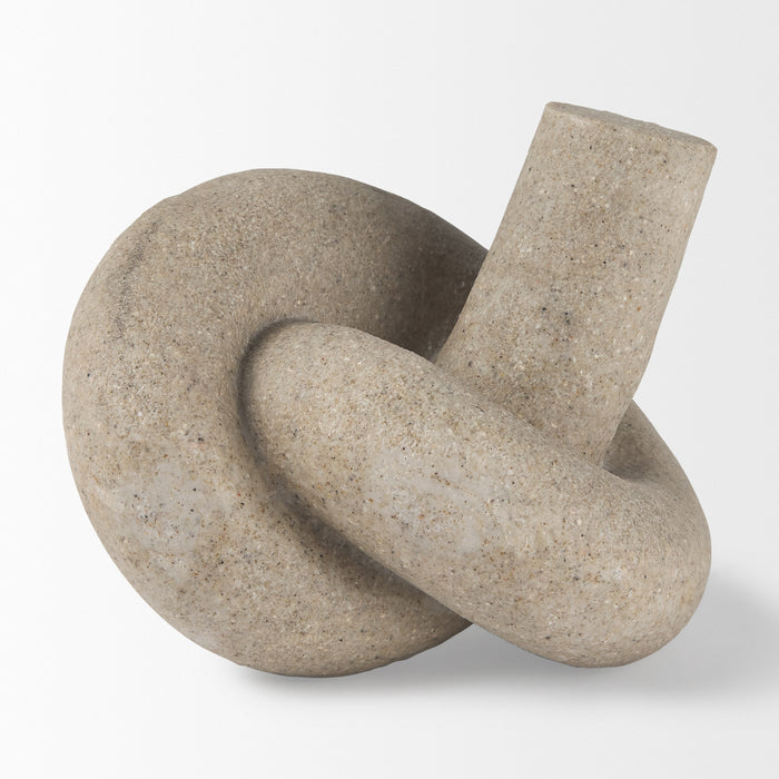 Otto Sandstone Resin Small Knot Sculpture Decorative Object