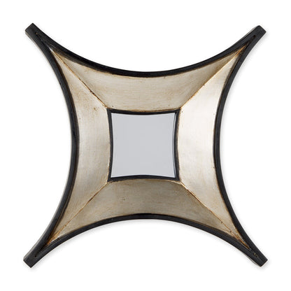 Ovallas 17L x 17H Star Champagne Wood Frame Mirror