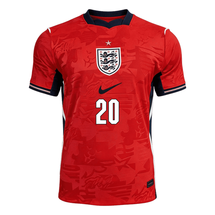 PALMER #20 England Away Soccer Jersey World Cup 2026