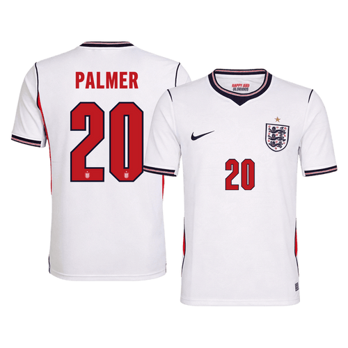 PALMER #20 England Home Soccer Jersey World Cup 2026