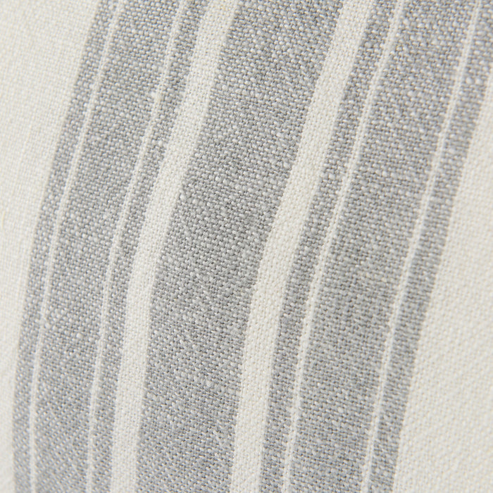 Patrice 22 x 22 Cream With Gray Stripes Decorative Pillow Cover