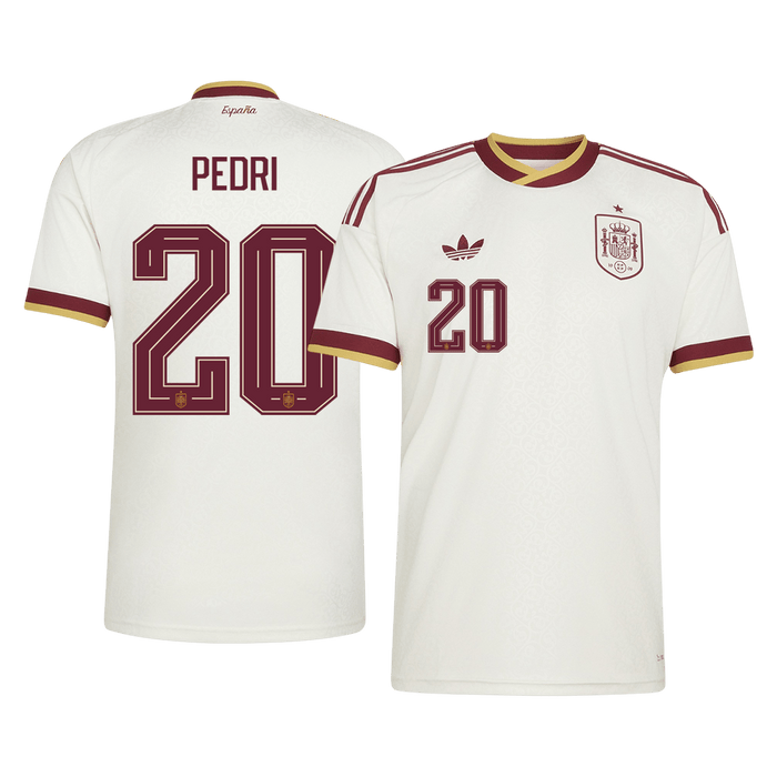 PEDRI #20 Spain Away Soccer Jersey World Cup 2026