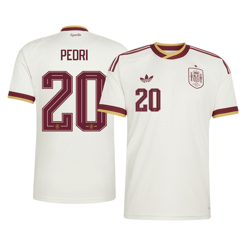 PEDRI #20 Spain Away Soccer Jersey World Cup 2026