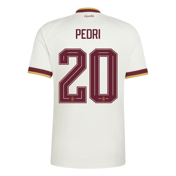 PEDRI #20 Spain Away Soccer Jersey World Cup 2026
