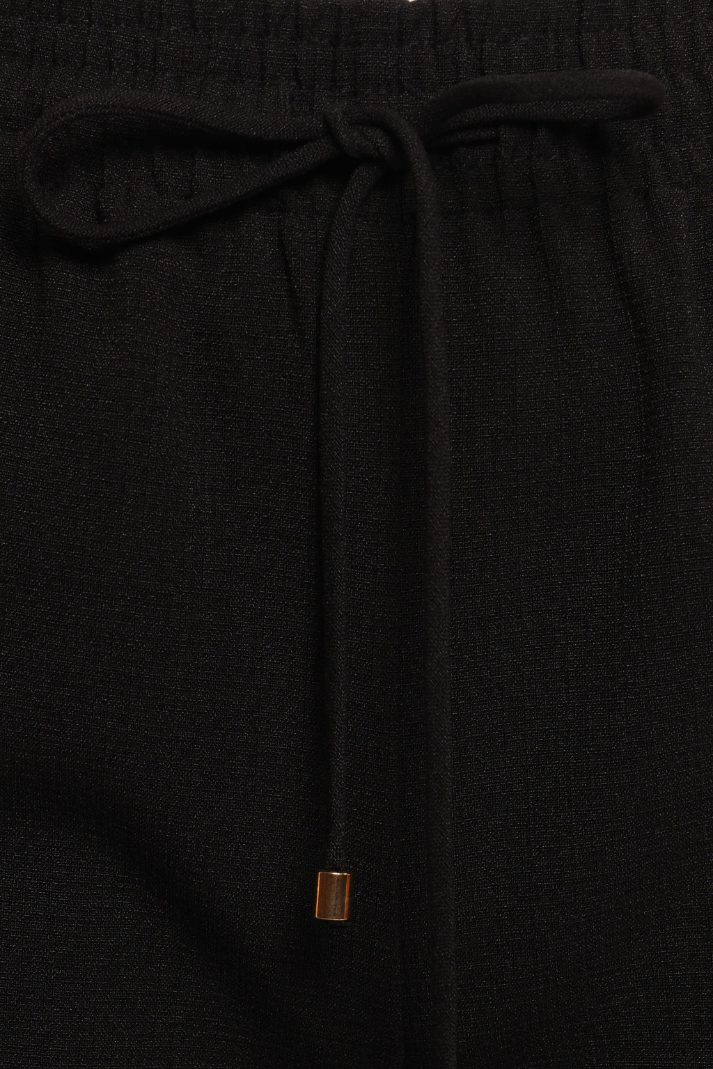 Cinch Wide Leg Crepe Pant - Black