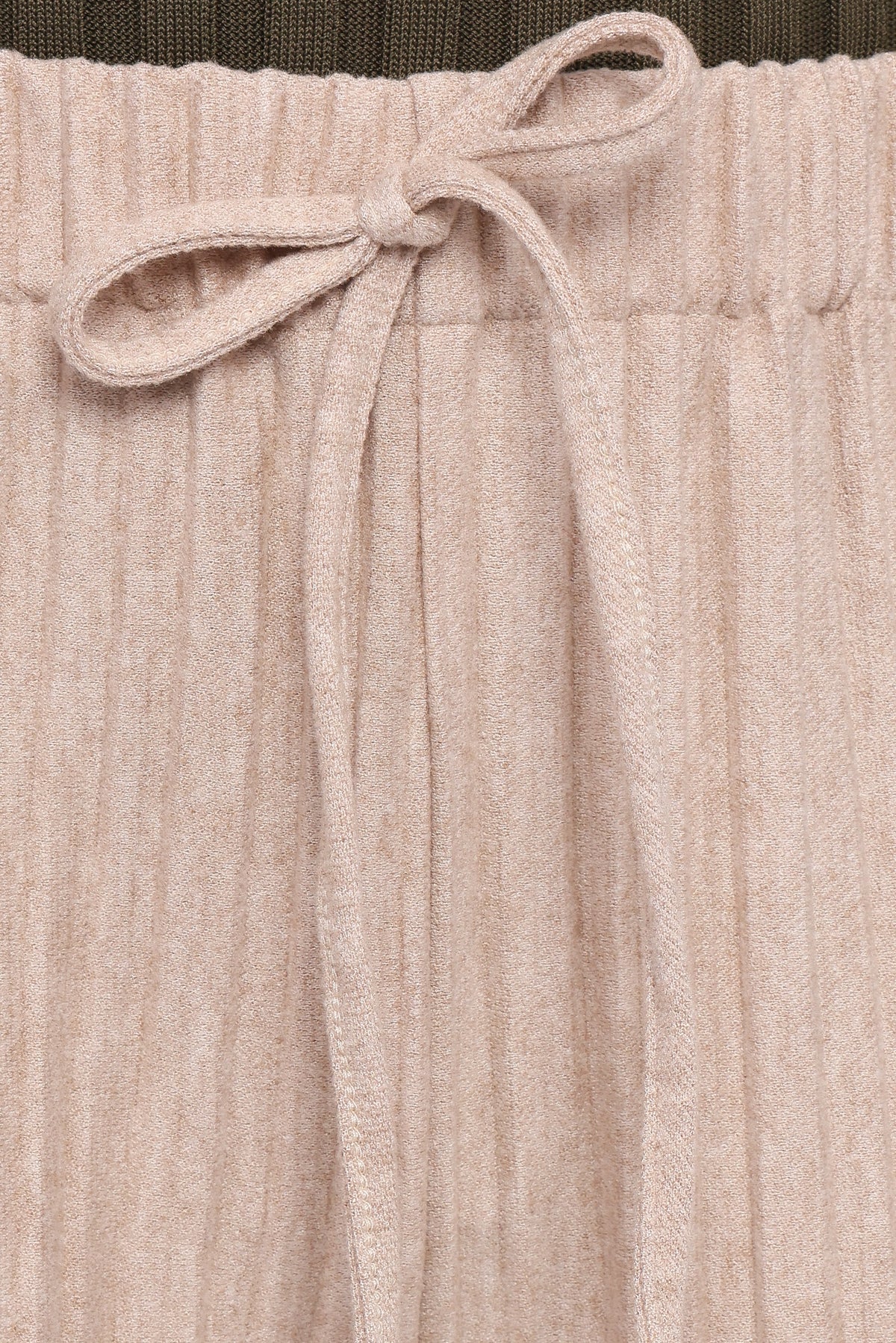 Davis Pleated Knit Pant - Beige
