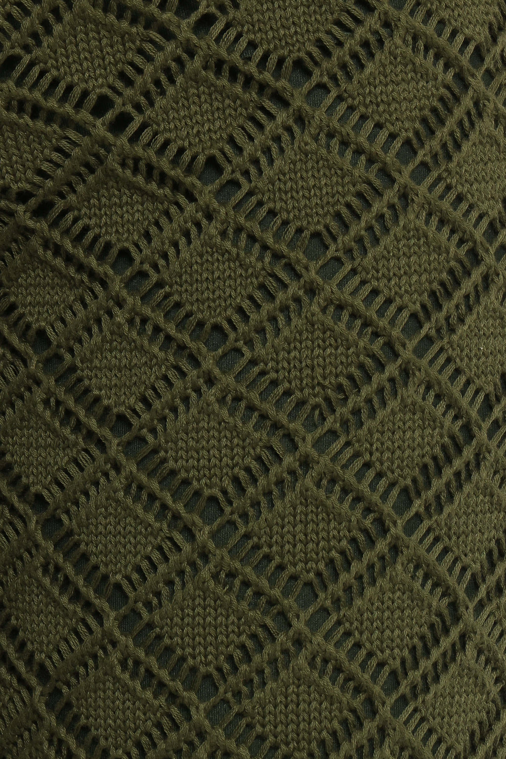 Fefe Textured Knit Pants - Olive