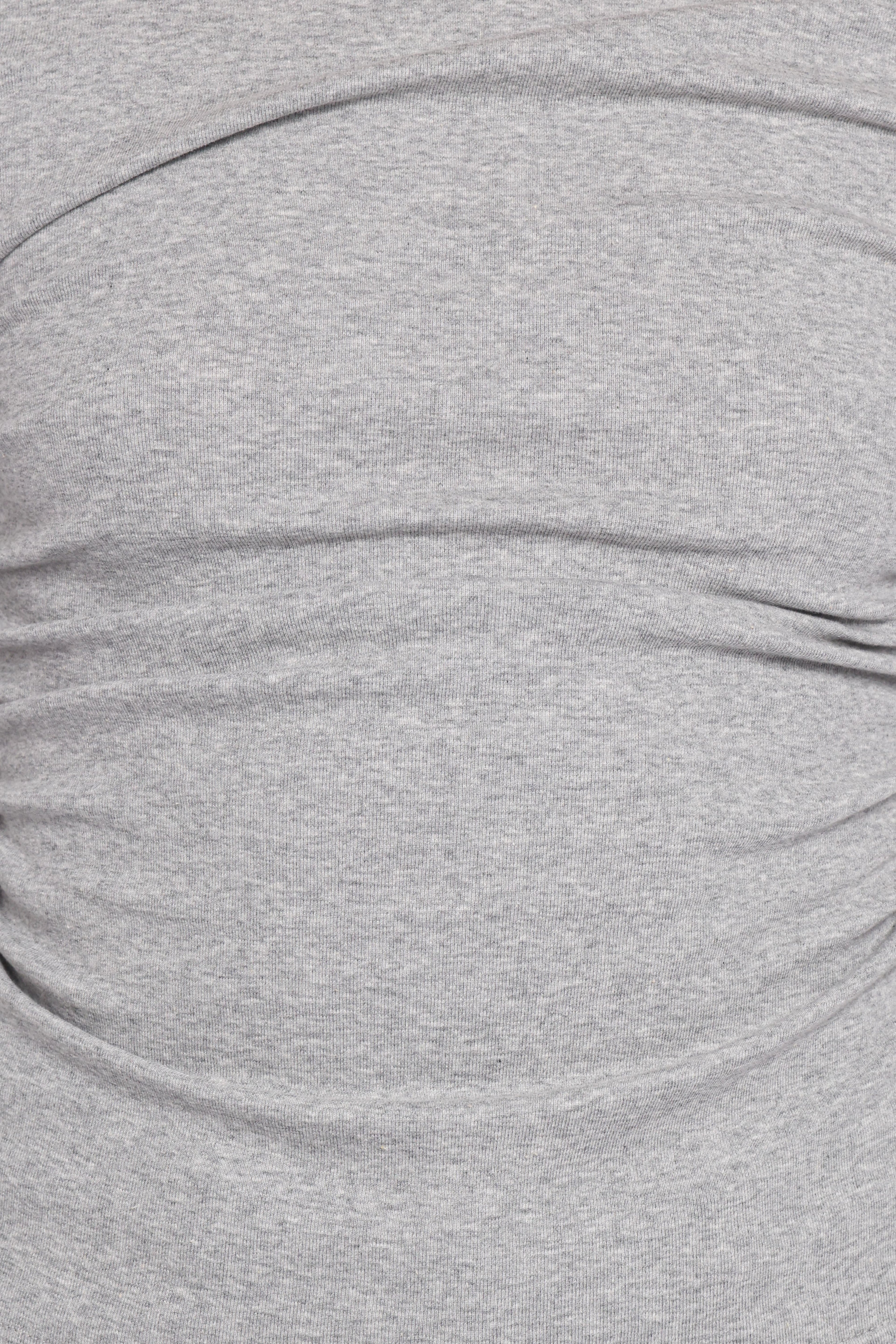 Nissa Long Sleeve Top - Heather Grey