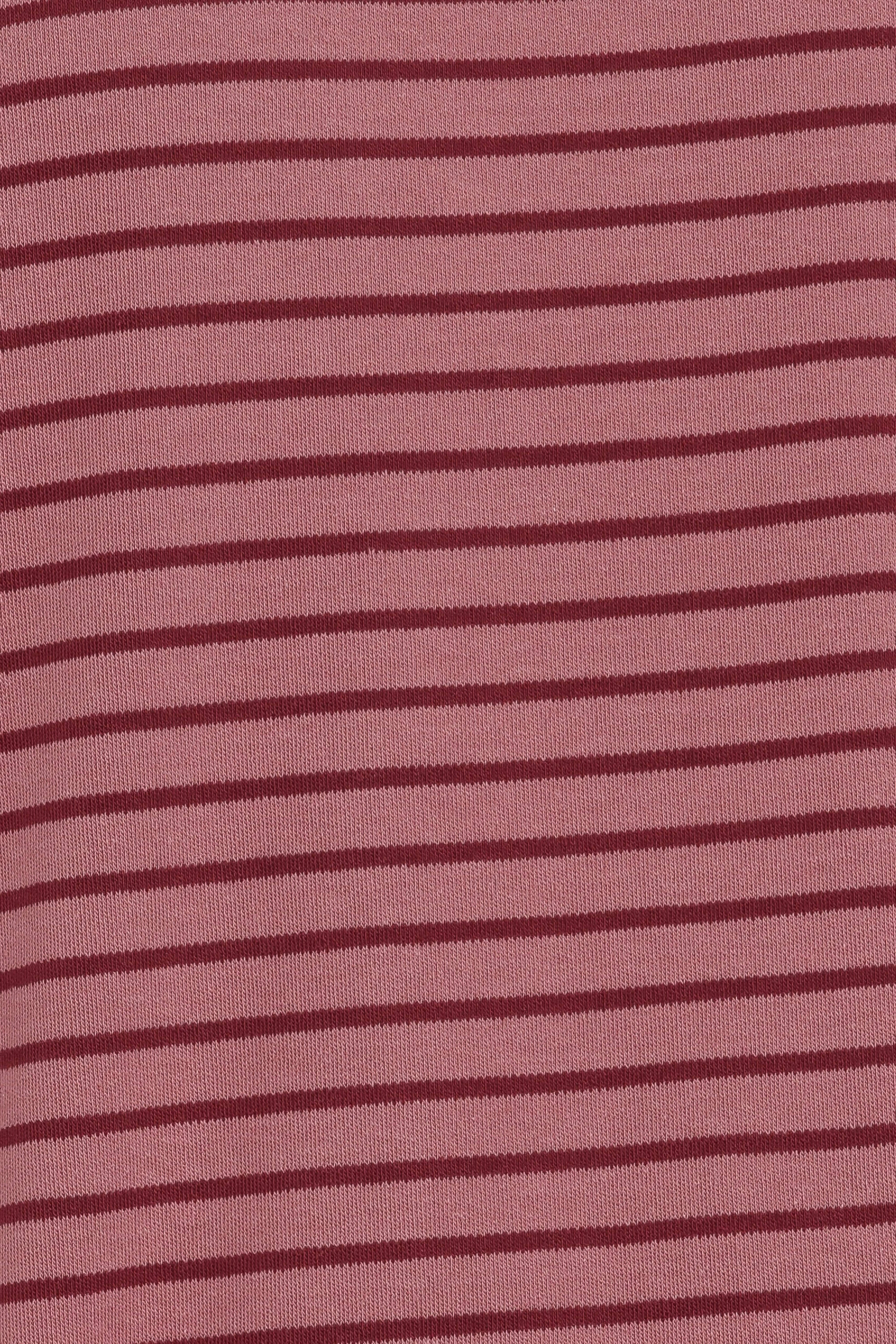 Wilda Oversized Tee - Pink Red Stripe