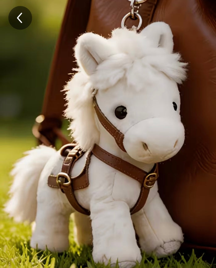 Plush Horse Keychain
