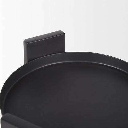 Price Small Matte Black Metal w/ Glass Hurricane Candle Holder