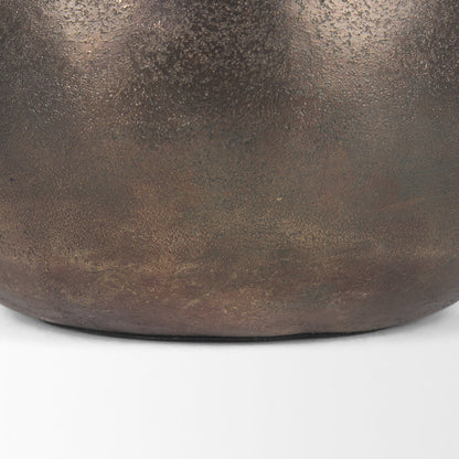 Quade Small Gold Metal Planter