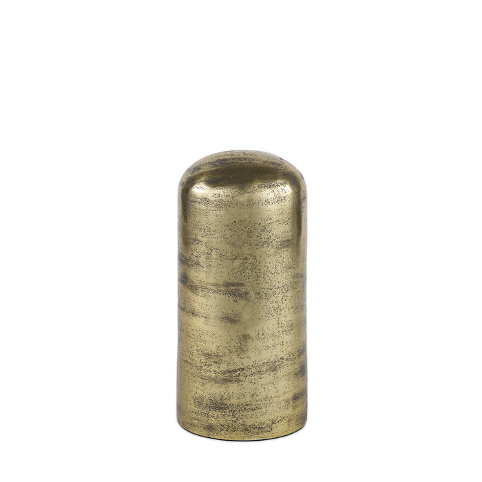 Quonset Tall Brass Finished Aluminum Metal Ornament