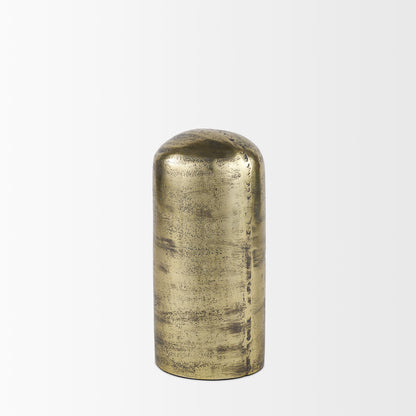 Quonset Tall Brass Finished Aluminum Metal Ornament