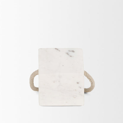 Raena White Marble House Door Stopper