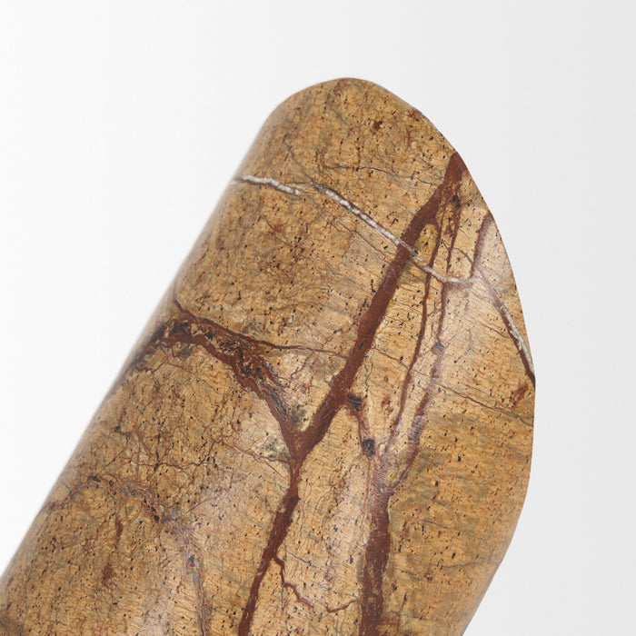Rahima Brown Forest Marble Angled Bookends