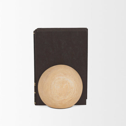 Rahmi Sandstone Orb Bookends