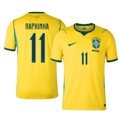 RAPHINHA #11 Brazil Home Soccer Jersey World Cup 2026