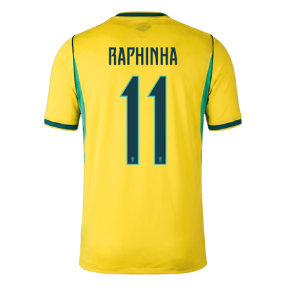 RAPHINHA #11 Brazil Home Soccer Jersey World Cup 2026