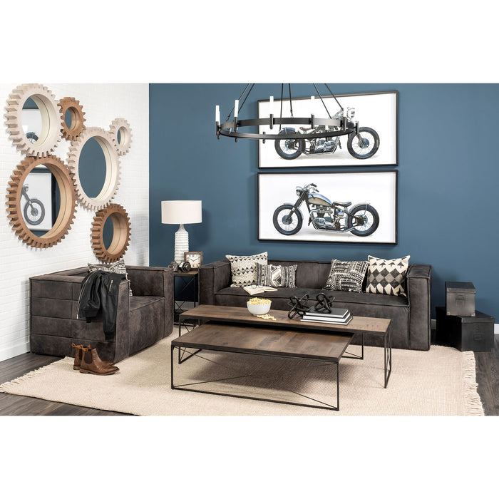 Redding Bronze Toned Metal Square Table Clock