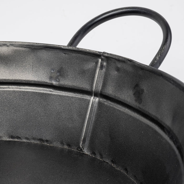 Reno 20L x 14W Black Metal Vintage Inspired Basket