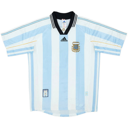 Retro Soccer Jersey Argentina Home World Cup 1998