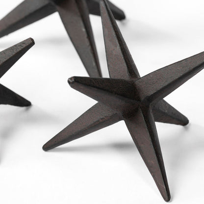 Rhea (Set of 3) Brown Cast Iron Small, Medium & Large Jacks