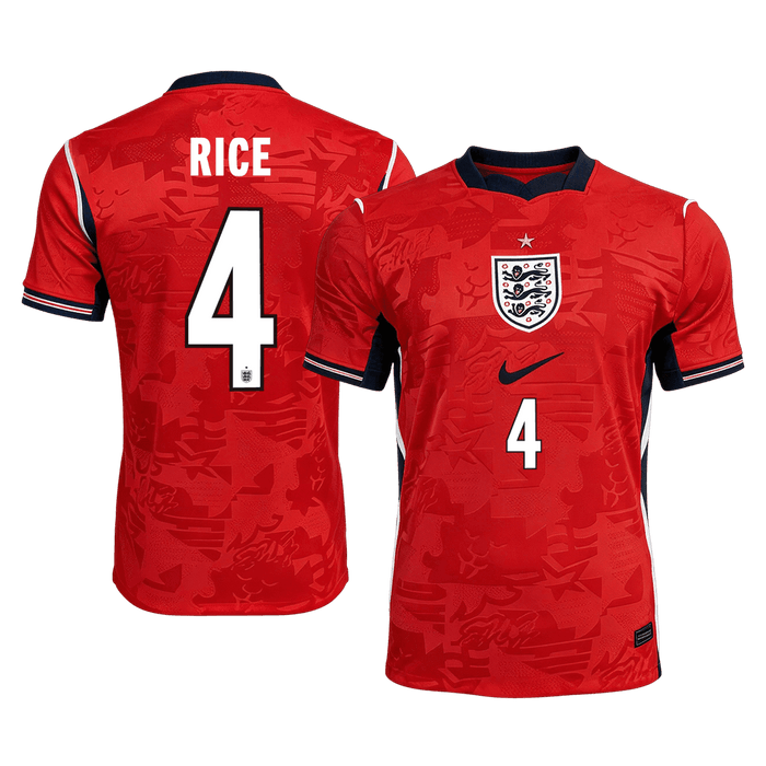 RICE #4 England Away Soccer Jersey World Cup 2026