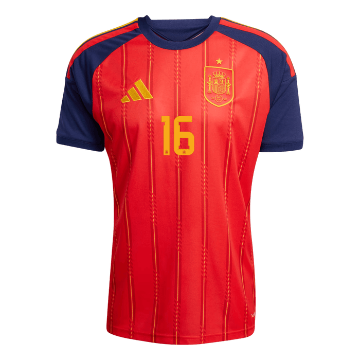 RODRIGO #16 Spain Home Soccer Jersey 2026