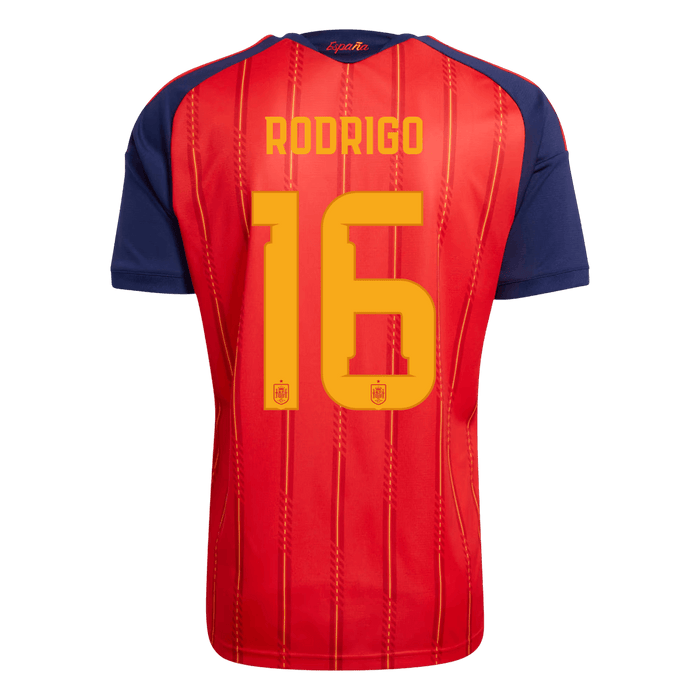 RODRIGO #16 Spain Home Soccer Jersey 2026